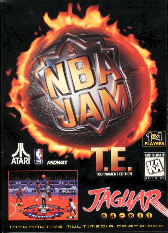 NBA Jam Tournament Edition box art for Sega Genesis